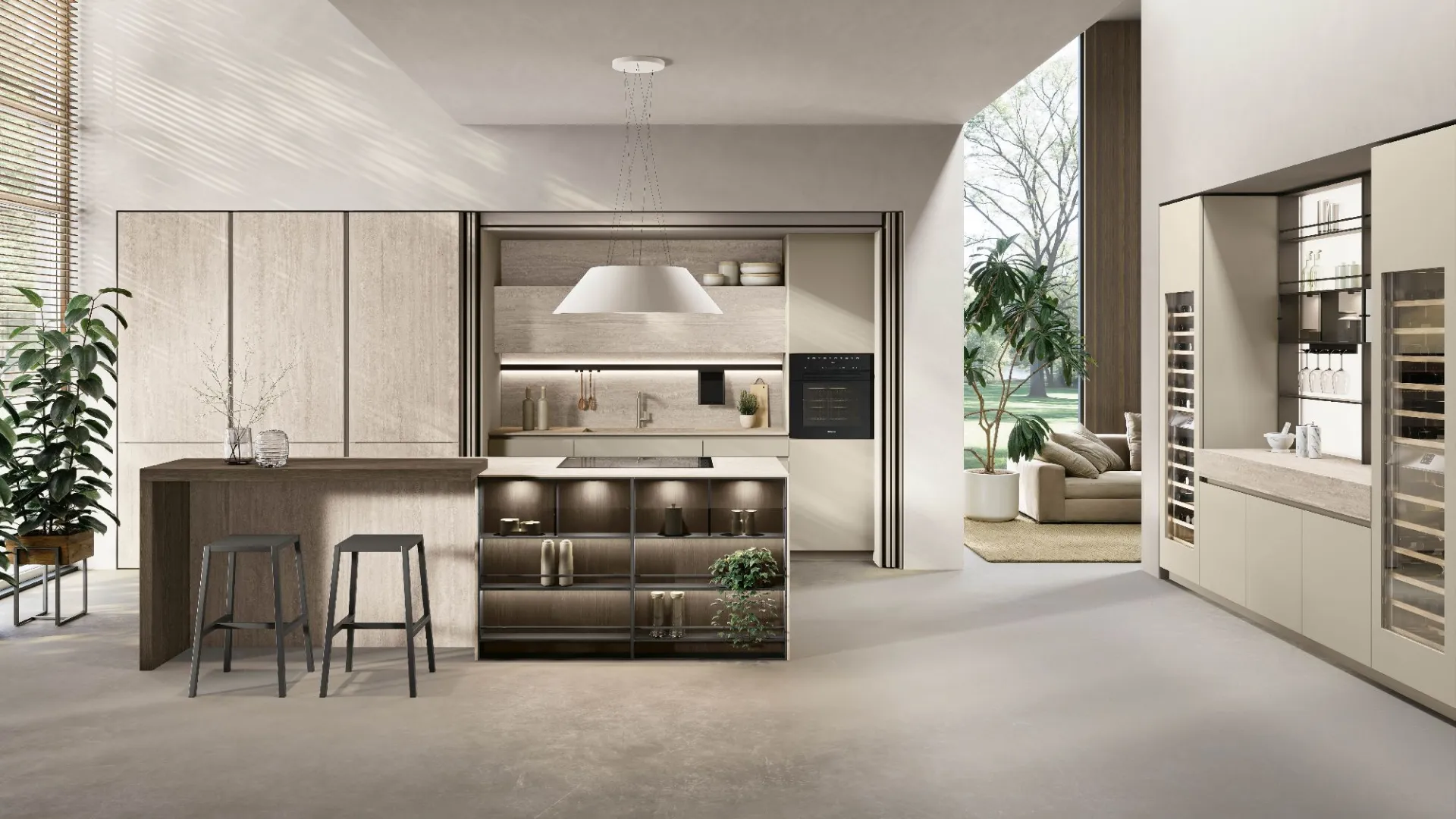 Aliant 1 Travertino | Pomice | Rovere cacao